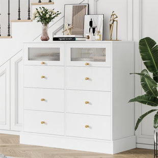 White dresser shop with doors